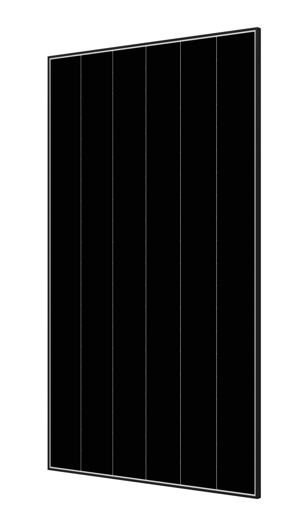Aiko ABC 545 Black Frame dual glass zonnepanelen zijaanzicht