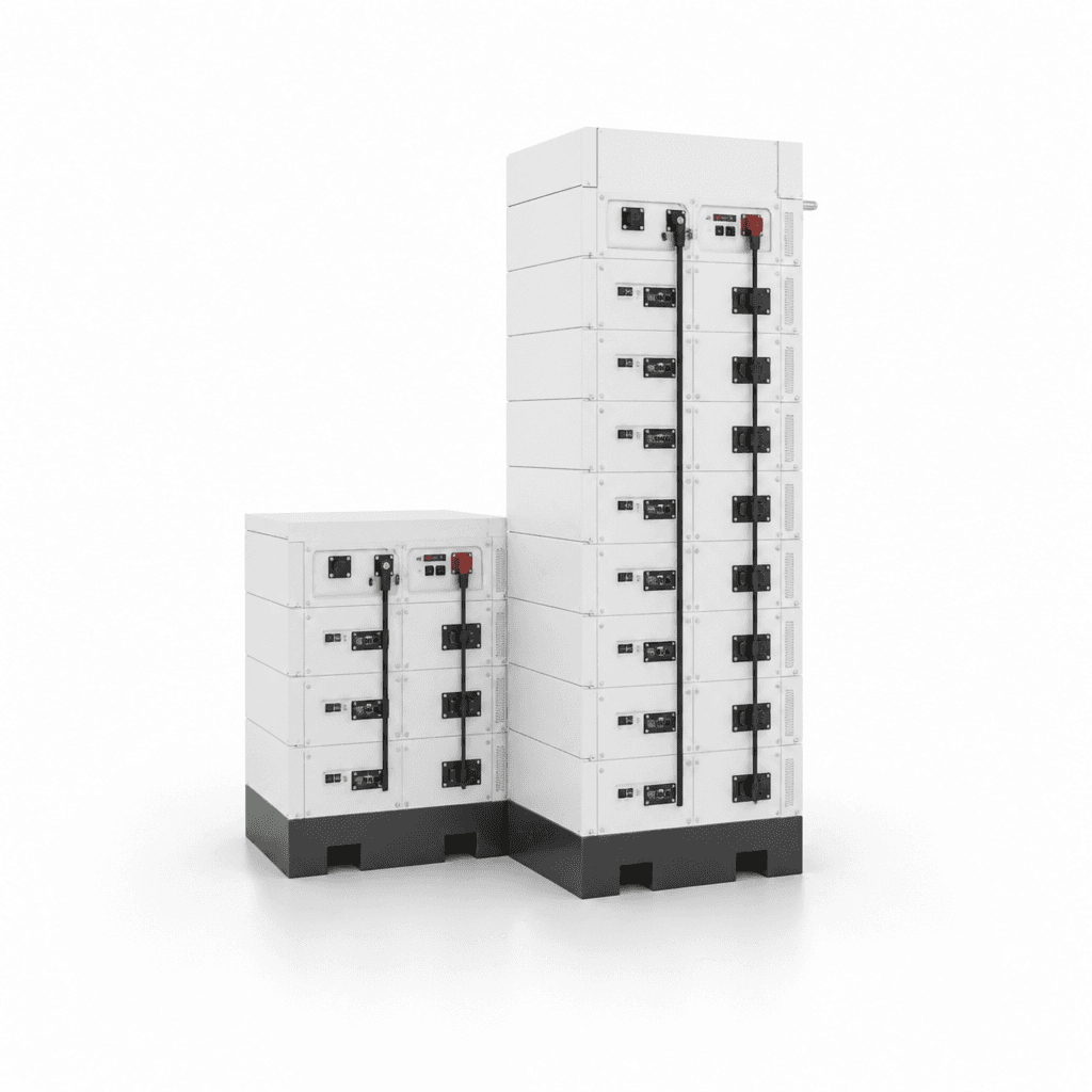 Stack 100 Battery Module: S51100 batterijen side view