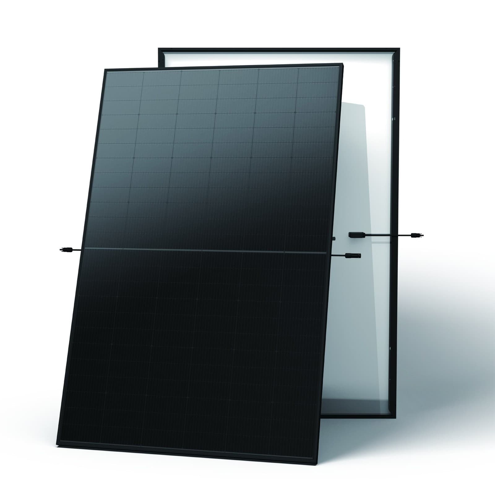 Trina Vertex S+ NEG9R.25 Full Black schuin voor- en achterzijde